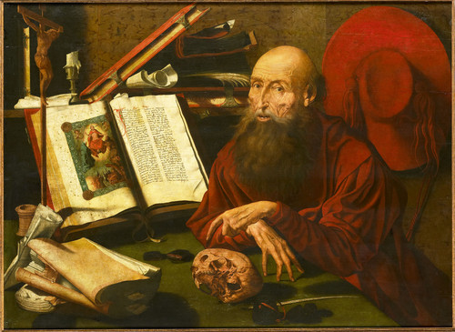 Reymerswale, Marinus van (мастерская) Святой Иероним, 1600, 80,5 cm х 109 cm, Дерево, масло