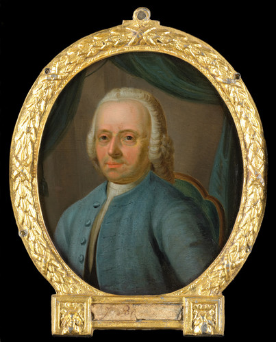 Reyers, Nicolaas Joannes Badon (1706 90). Поэт из Влардингена, 1771, 10,5 cm х 8,5 cm, Медь, масло