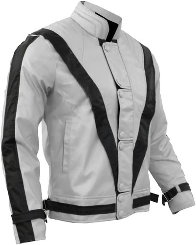 MJJ Thriler Beat it Song Jacket Legend Rockstar Micheal Faux Leather Jacket Jackson Costume Collecti