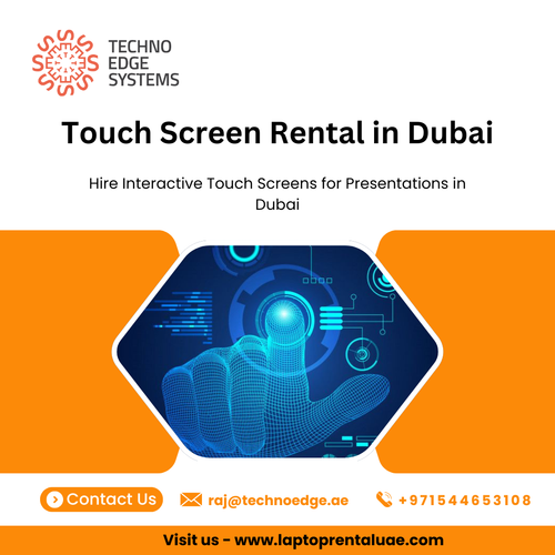 At Techno Edge Systems LLC, we offer the latest models with advanced features for an interactive experience. Our Touch Screen Rental in Dubai is affordable, with quick delivery and setup. Contact us today at +971-54-4653108 to make your event stand out. Visit us - https://www.laptoprentaluae.com/touch-screen-rental-dubai/