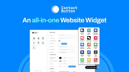 Contact Button is an all-in-one website widget that increases engagement and captures new leads