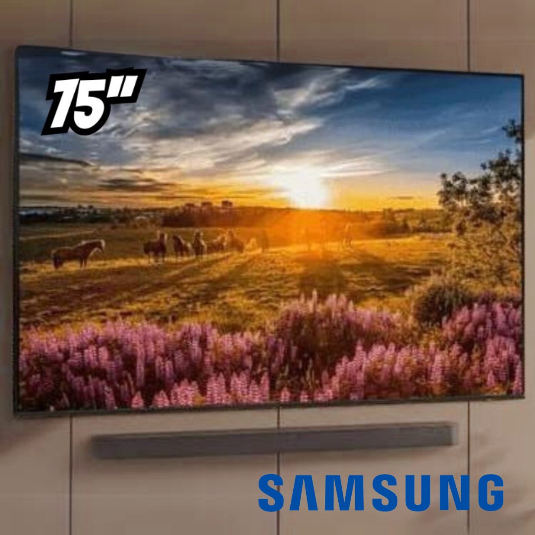 Samsung Smart TV 75″ QLED 4K Q60D 2024 Modo Game | Tela sem limites | Design slim | Visual livre de cabos | Alexa built in | 75″