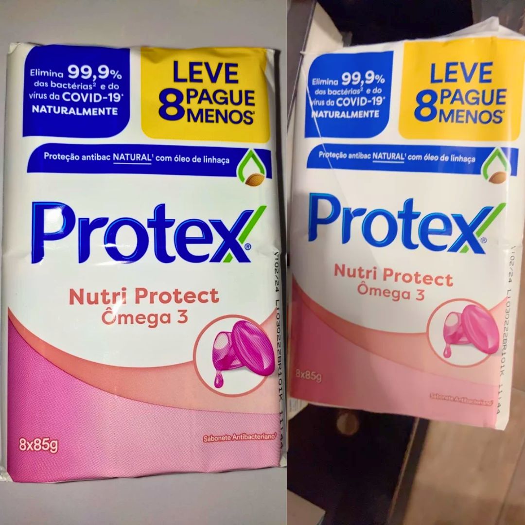 Sabonete em Barra Antibacteriano Protex Nutri Protect Ômega 3 8 un de 85g Promo Leve Mais Pague Menos