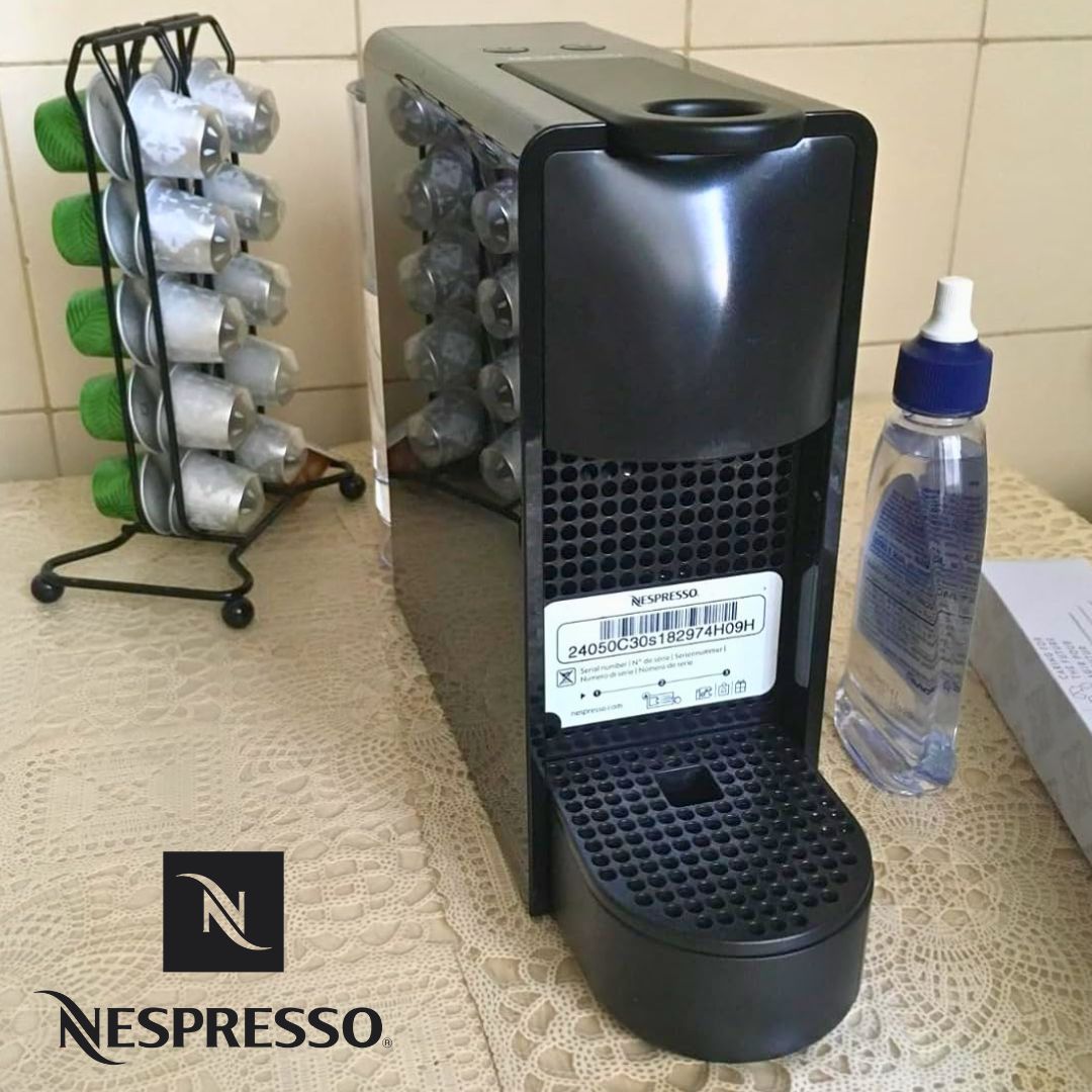 Nespresso Essenza Mini Cafeteira 220V, máquina de café Espresso compacta para casa, máquina de cápsula/cápsula elétrica automática (preta)