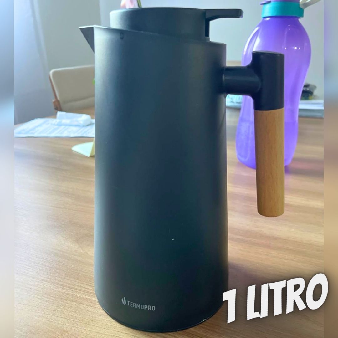 Garrafa Térmica 1 Litro Princess Preto Termopro