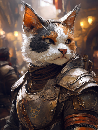 scratoherrscote A hyperrealistic portrait of Felix a Tabaxi f 902d2ec1 f47f 4b8b 8064 8f90bfcc0ae9 2.png