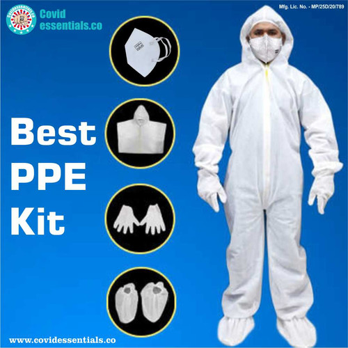 Get your best ppe kit, types of ppe kit, face mask, body coverall, face shield, shoe cover, hand gloves. Covidessentials is best manufacturer for PPE Kit in India.