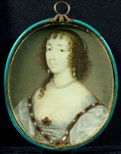 Hoskins, John Henriette Maria van Frankrijk (1609 1669). Жена Карла I Английского, 1645, 6,2 cm х 5,