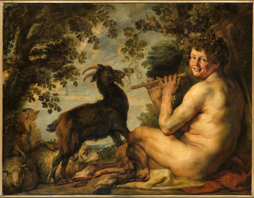 Jordaens, Jacob I Сатир, 1645, 135 cm х 176 cm, Холст, масло