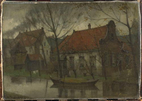 Karsen, Eduard Деревня, 1900, 36 cm х 45 cm, Холст, масло