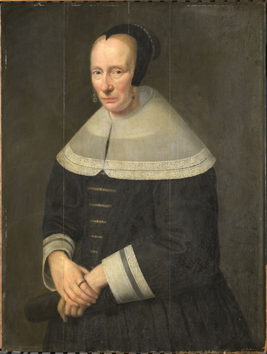 Kamper, Godaert Портрет женщины, 1656, 89 cm x 69 cm, Дерево, масло