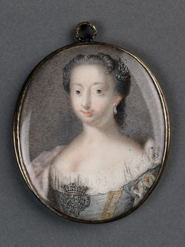 Kamphuysen, Gerrit Anna van Hannover (1709 59). Жена принца Willem IV, 1760, 4 cm х 3,6 cm, Миниатюр