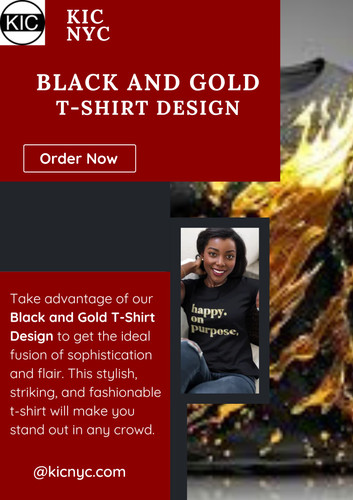 Trendy Fashion Tees With a Cool Black and Gold T-Shirt Design.jpg