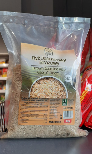 ryż brązowy jaśminowy 1kg 16,20