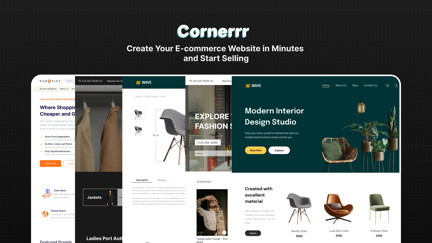 Create beautiful E-commerce website within a few clicks and start selling