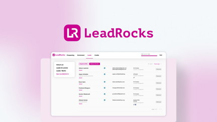 undefined LeadRocks is a reliable B2B contact database with 100M+ records, emails, phone numbers, and LinkedIns