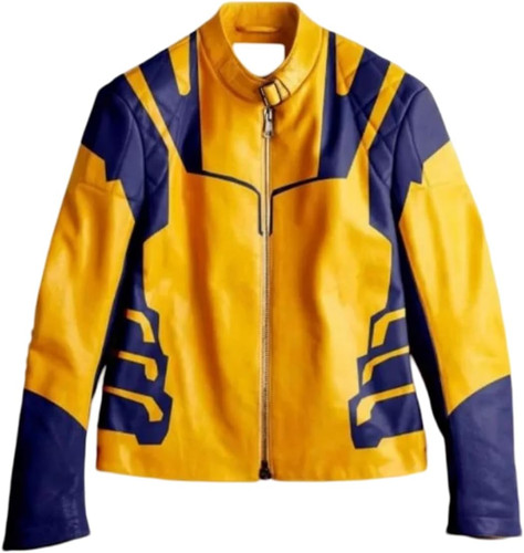 Dead 3 Pool Wol Verine Hugh Logan Jackman Men Biker Yellow Biker Motorcycle Leather Jacket0.jpg