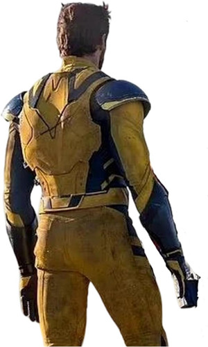 Dead 3 Pool Wol Verine Hugh Logan Jackman Men Biker Yellow Biker Motorcycle Leather Jacket4.jpg