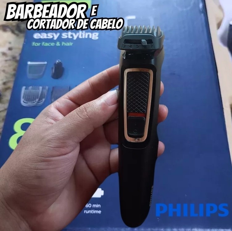 Aparador de Pelos Philips Multigroom 3000 MG3711/15 1 Velocidade com Acessório