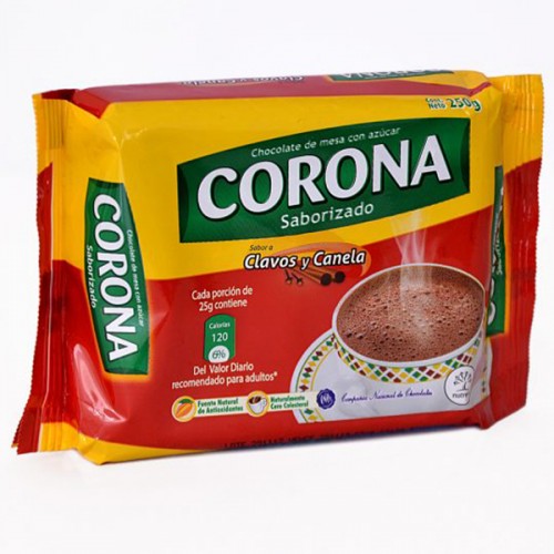 7702007024036 CHOCOLATE DE MESA CON CLAVO CANELA CORONA 250 GR 500x500.jpg