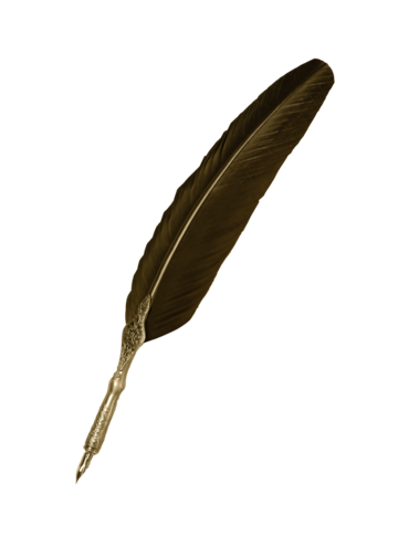 pngtree on aged parchment feather quill and inkwell writing png image 10379565.png