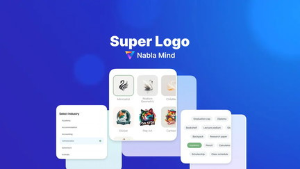 Generated industry-specific logo in several clicks without designing skill