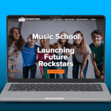 lila school of bands device graphic