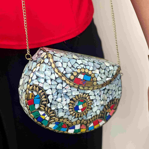 Elegant Boho Bags and Party Clutch Bags | Themaresse Silver Clutch Bag.jpg