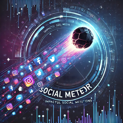 DALL·E 2024 08 14 11.04.54 A modern, sleek image for a social media agency named 'Social Meteor'. Th.png