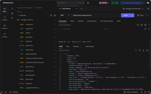 Open source API development ecosystem - https - //hoppscotch.io (open-source alternative to Postman, Insomnia)