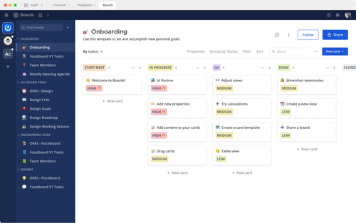 Focalboard is an open source, self-hosted alternative to Trello, Notion, and Asana.