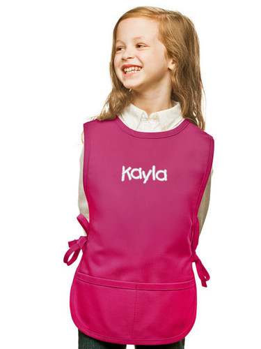 cobbler apron personalized hot pink rev.jpg
