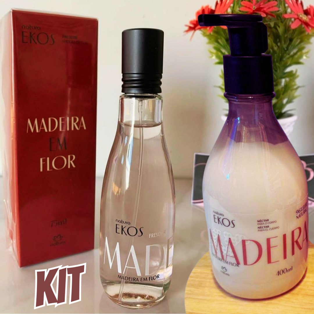 Kit Ekos Frescor e Néctar Desodorante Hidratante Madeira em Flor