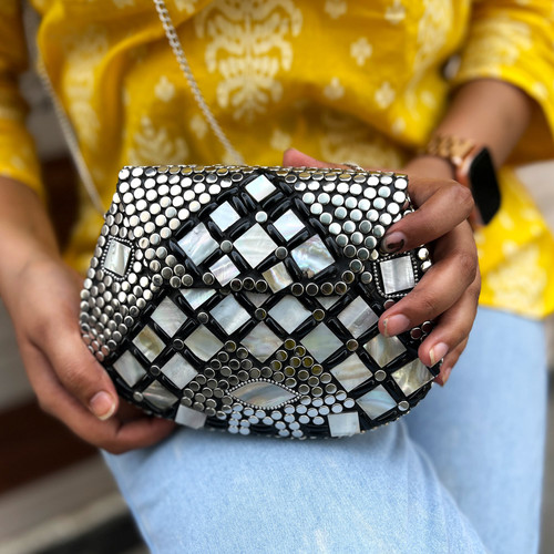 Discover stylish metal clutch, clutch sling bags at Themaresse now!.jpg