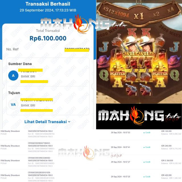 SELAMAT KEPADA ID XXXX JACKPOT PERMAINAN Wild bounty Showdown DI WEB MAHONGTOTO