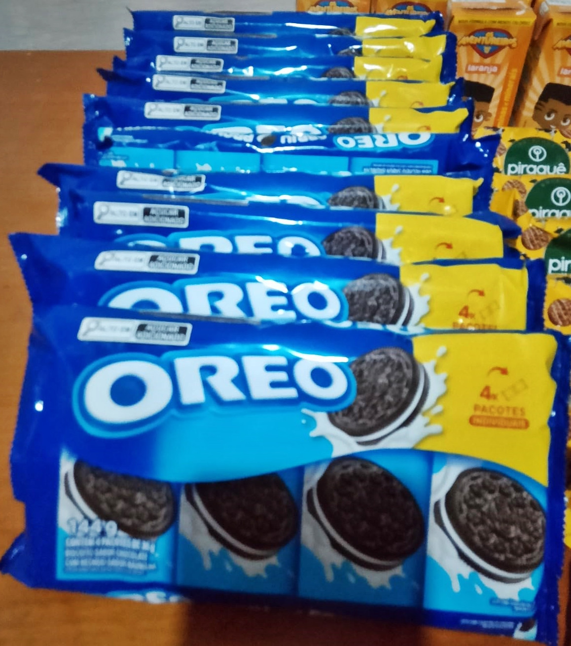 Biscoito recheado Oreo original multipack 144g