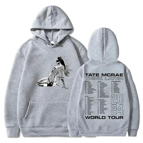 Tate McRae Think Later World Tour Hoodies New Logo Merch Pullovers Women Men Fashion Casual Sweatshi.jpg