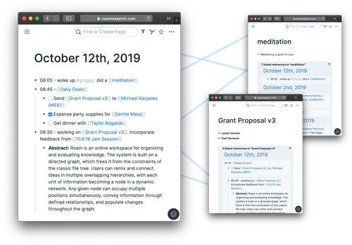 A note-taking tool for networked thought.