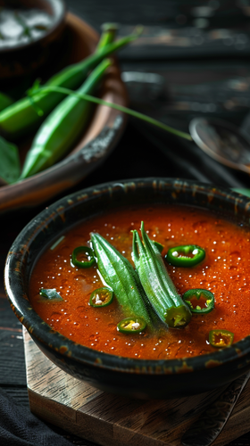 leonrud photo of natural self made tomato okra soup with okra 0bdad527 c7dd 4575 b302 45a03e564391 2.png