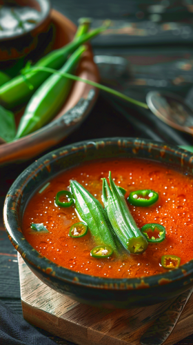 leonrud photo of natural self made tomato okra soup with okra 0bdad527 c7dd 4575 b302 45a03e564391 2.png