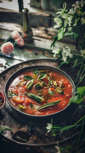 leonrud photo of natural self made tomato okra soup with okra 0bdad527 c7dd 4575 b302 45a03e564391 3.png