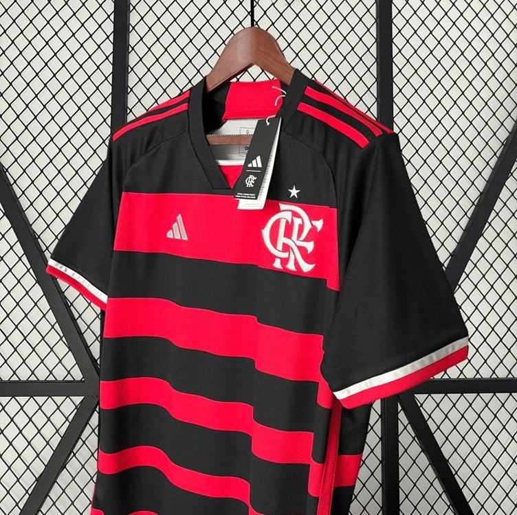 Camisa Flamengo I 24/25 s/n° Torcedor Adidas Masculina