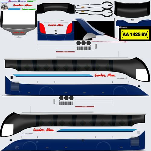Livery Bussid Sumber Alam XHD
