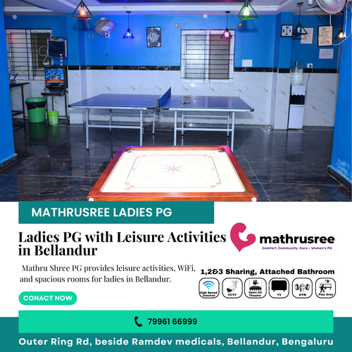 Unwind with leisure activities at Mathru Shree PG in Bellandur!.png