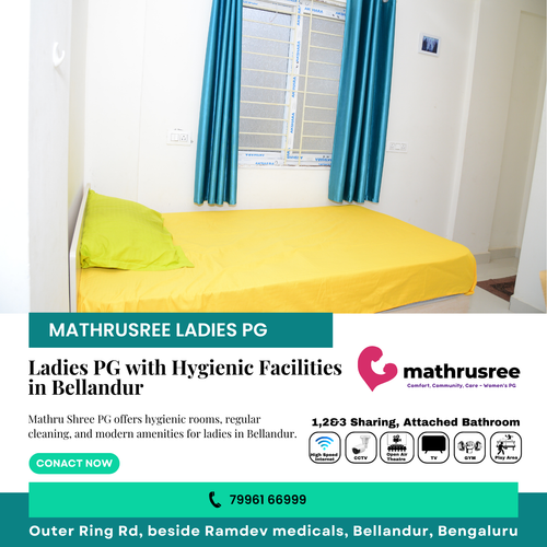 Hygienic and comfortable living at Mathru Shree PG in Bellandur!.png