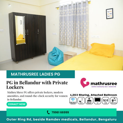 Secure your valuables with private lockers at Mathru Shree PG in Bellandur!.png