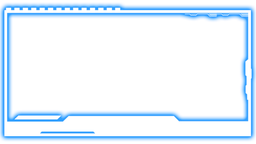 Blue Sci Fi Border PNG with Hexagon Graphic Element and Hologram Technology 1024x576 2064735805.png