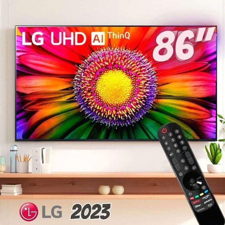 Smart TV 86″ 4K LG ThinQ AI 86UR8750PSA HDR, Bluetooth, Alexa, Google Assistente, Airplay 2, 3 HDMIs