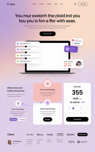 magnificent landing page for a saas product hero section with laptop mockup 3 step infographic expla.png