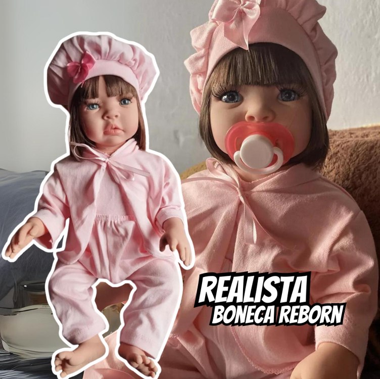 Boneca Bebê Reborn Silicone Realista Banho Permitido